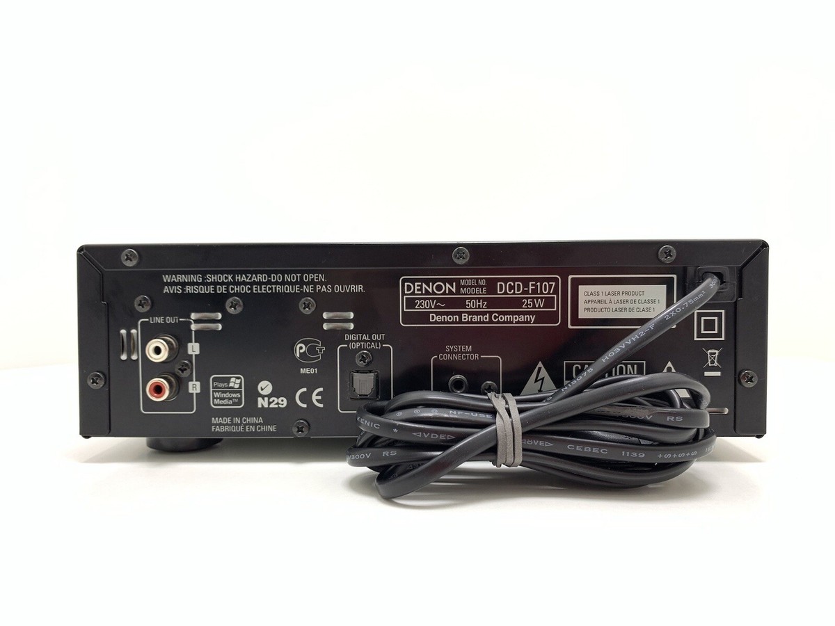 DENON DCD F107 CD Digital Compact Disc Player 20 Bits DENON DCD F107 CD Digital Compact Disc Player 20 Bits