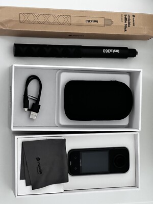 Barely USED Insta360 X3 Pocket 360 Action Camera W/ 360 SelfieStick - In Box