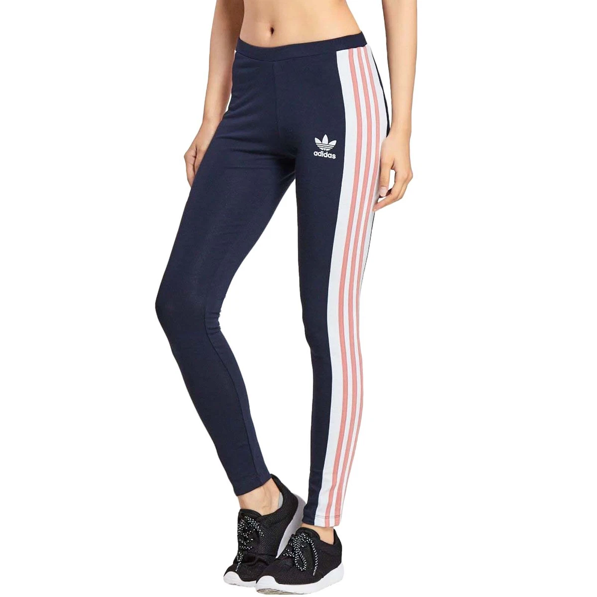 adidas Originals Womens Taoe Tape Elasticated Active Gym Pants