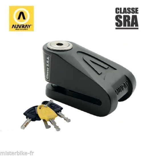 Bloque disque Auvray DK-14 SRA protège votre moto contre le vol lors de vos stationnements en ville