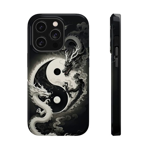 Yin Yang Dragon Handyhülle, Magnetische Tough Hüllen zum Schutz, Geschenk für Drachen - Bild 79 von 134