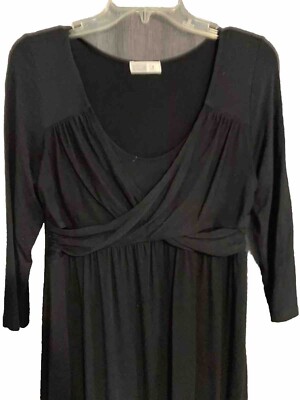 Old Navy Casual Jersey Maternity Dress | Black | Small | eBay