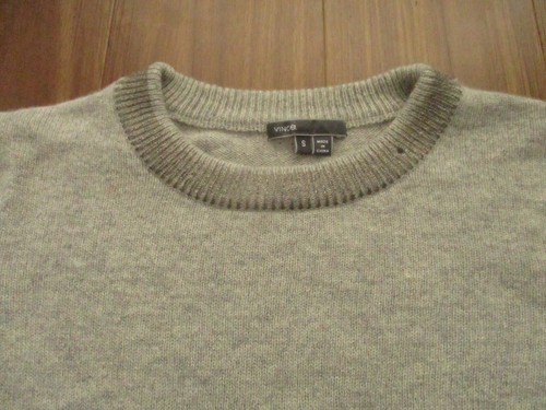 Vince Sweater Womens Small Gray Pullover Long Sleeve Yak Wool Crewneck Solid S * - Picture 4 of 15