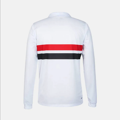 Sao Paulo Home Soccer Football Long Sleeve Jersey - 2024 Sao Paulo Home Soccer Football Long Sleeve Jersey - 2024