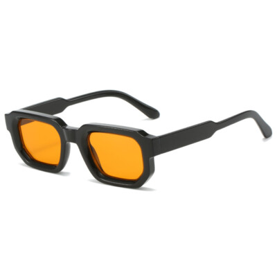 Retro Trendy Rectangle Sunglasses Women Men 90s Vintage Small Square Sun Glasses