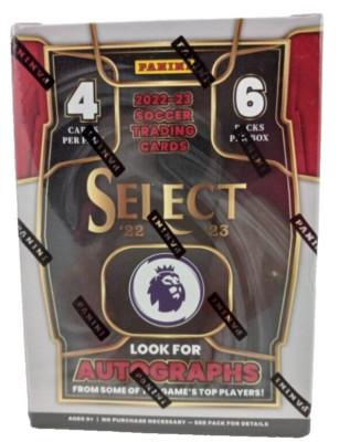 2022-23 Panini Select Premier League Soccer Trading Cards Box - 6 Packs/24 Cards