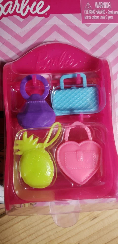 Barbie Moda Accesorio 2 Paquetes Diadema y Bolso de Mano Lote Barbie Cartera Collares Foto 4 de 4