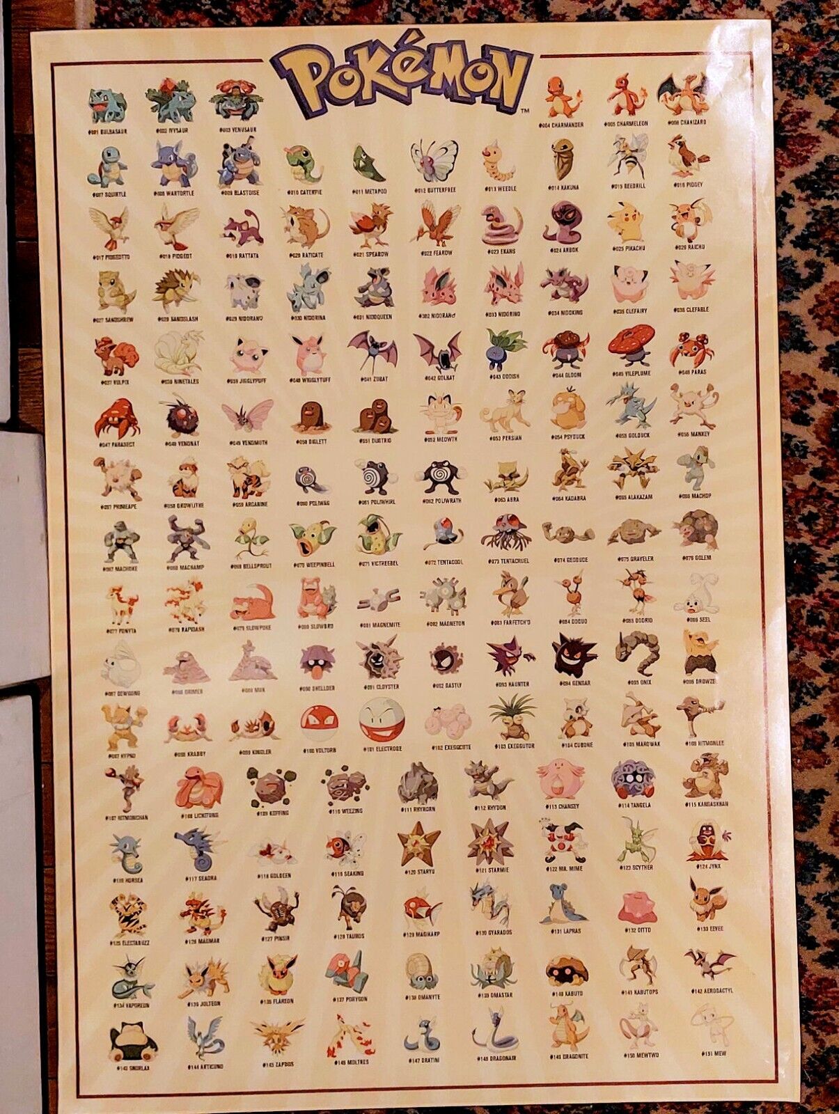 Poster Pokemon - Kanto 151, Wall Art, Gifts & Merchandise