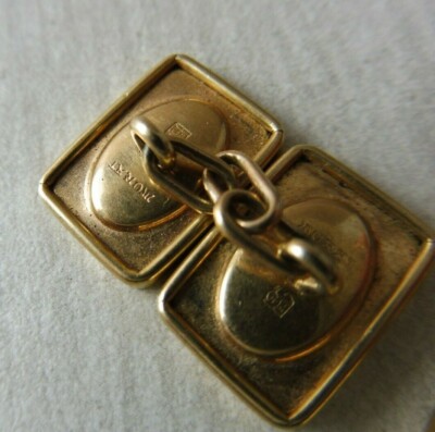 Lot Bijoux Homme Murat – Boutons Manchette Plaqué Or + Broche Masque Doré Vintage
