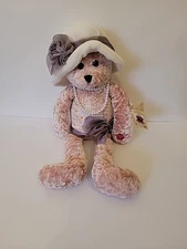 PBC Chantilly Lane Musical Bear 22" Rose Love Plush Stuffed Animal- Not Working