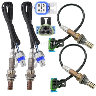 For 2003-2006 Cadillac Escalade ESV V8 6.0L 4pcs Oxygen O2 Sensor Upper + Lower