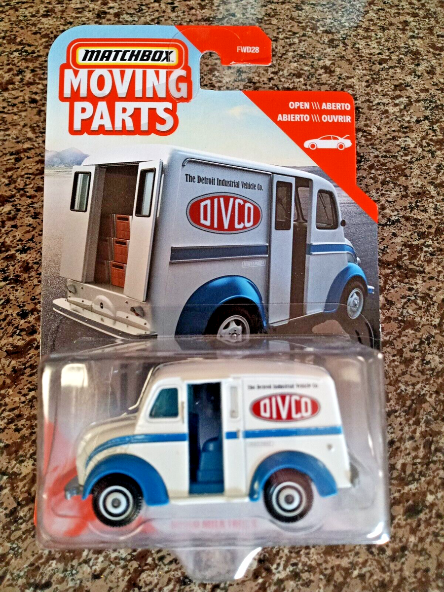 Matchbox 2020 Moving Parts - Camion Laitier DIVCO - Déco Detroit - Neuf