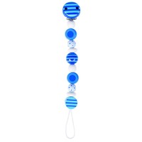 Heimess Wooden Dummy Chain (striped And Spotted Pearls Blue) Heimess Wooden Dummy Chain (striped And Spotted Pearls Blue)