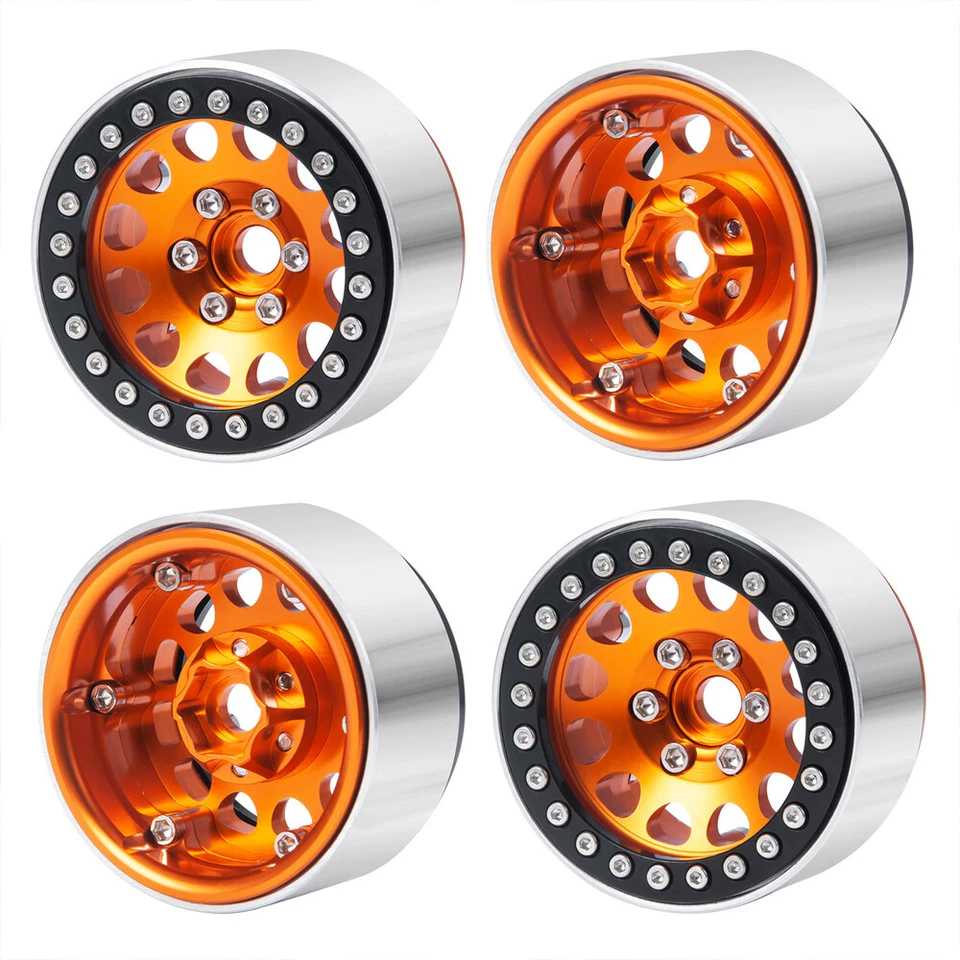 1.9" Beadlock Wheels Felgen - Für Axial 1/10 RC SCX10 II 90046 TRX-4 D90 Crawler - Bild 3 von 4