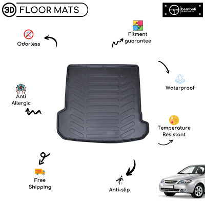 Vehicle Specific Rubber Trunk Cargo Liner for Chevrolet Lacetti HB 2009 - Up
