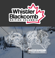 Whistler/Blackcomb - BC Canada - Ski Resort Stickers - Two 2 Sticker Combo
