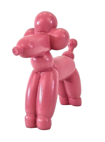 Ballon Hund Rosa Pudel Dijk Moderne Skulptur Dekofigur Ca. 17,5 X 7 X 15,5 Cm-image