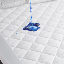 Waterproof Mattress Pad Quilted Fitted Mattress Protector Bed Cover Deep Pocket