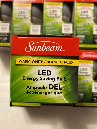 12 Bulbs Sunbeam Led 9w Bulbs Warm White E26 Base A19 60w Replacement 800 Lumens - Picture 3 of 4