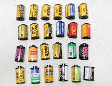 Lot of 24 EXPOSED Undeveloped Color  B/W FILM Rolls.MYSTERY PHOTOS.Kodak Other