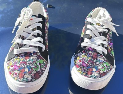 Ground Up Super Mario Kids Low Top Lace-Up Sneakers Multicolor US 6