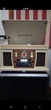 Victrola 8-in-1 Bluetooth Record Player   with Accessories