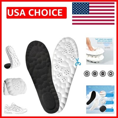 Anti-Fatigue 4D Cloud Memory Foam Insoles - Comfort for Active Lifestyles, 8.5-9
