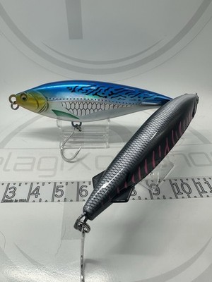 Clearance 2 Pack 8'' 71g Bluefin Tuna Mahi Mahi Popper Topwater Stick Baits