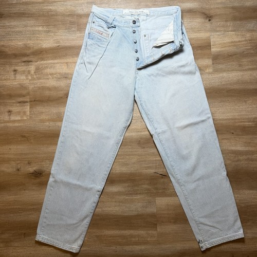 Diesel, Vintage Diesel Saddle Jeans Men 30x31 Blue Loose Tapered Light Wash Western 80s