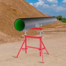 1134kg/2500lbs Pipe Roller Support Stand Height Adjustable Pipe Support Holder