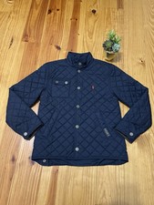 Ralph Lauren Polo Navy Blue Quilted Puffer Jacket Child Teen Youth SZ M 10-12 