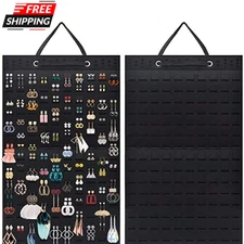 1pc Earrings Organizer Hanging Holds Up To 300 Pair Stud Earring Display 4 Women