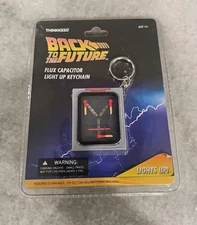 VINTAGE Thinkgeek Back to the Future Flux Capacitor Light Up Keychain VHTF 