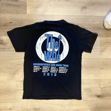 The Who Quadrophenia and More Tour 2013 Black T-Shirt Rock & Pop Music Industry