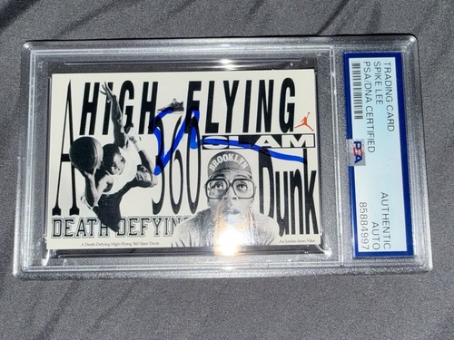1991 Nike Spike Lee SIGNED AUTO psa dna Michael Jordan Flight School Mars Knicks