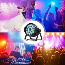 270W RGBWA UV 6in1 18x15W LED Par Light Wall Wash DMX Stage Lighting Wedding Bar
