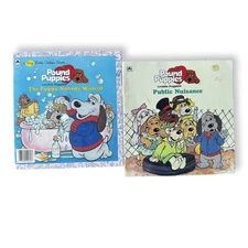 Vintage Pound Puppies Figures Lot of 2 Puppy Nobody Wanted & Public Nuisance 