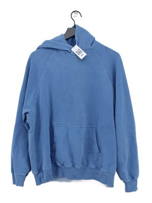 Aritzia Herren Hoodie M blau Baumwolle mit Polyester Pullover
