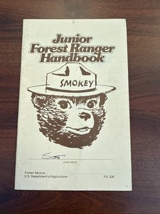 Vintage Smokey Bear Junior Forest Ranger Handbook 1991 USDA FS-338 Booklet