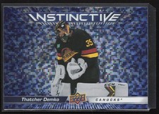 2023-24 Upper Deck #IN-21 Thatcher Demko Instinctive Sparkle Vancouver Canucks