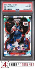 2022 PANINI PRIZM WNBA ICE #162 SYLVIA FOWLES HOF POP 1 PSA 10