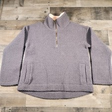 Old Navy Heavy Pullover Sherpa Fleece Womens Size L Pink/Gray