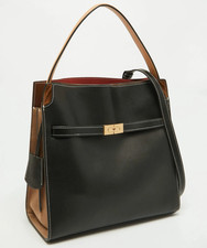 Tory Burch Lee Radziwill Large Black Double Bag ORIGINAL DESIGN NWT Auth