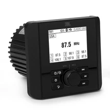 JBL JAM3000 Gauge-Mount Marine Receiver with AM/FM, High Power Output, Blueto...