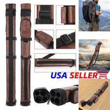 2x2 Square Billiard Pool Cue Case 2Butts 2Shafts Carry Pool Cue Stick Case