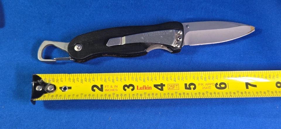 Cuchillo de Bolsillo Leatherman Mosquetón C33 Clip Plegable Negro Retirado Foto 3 de 4