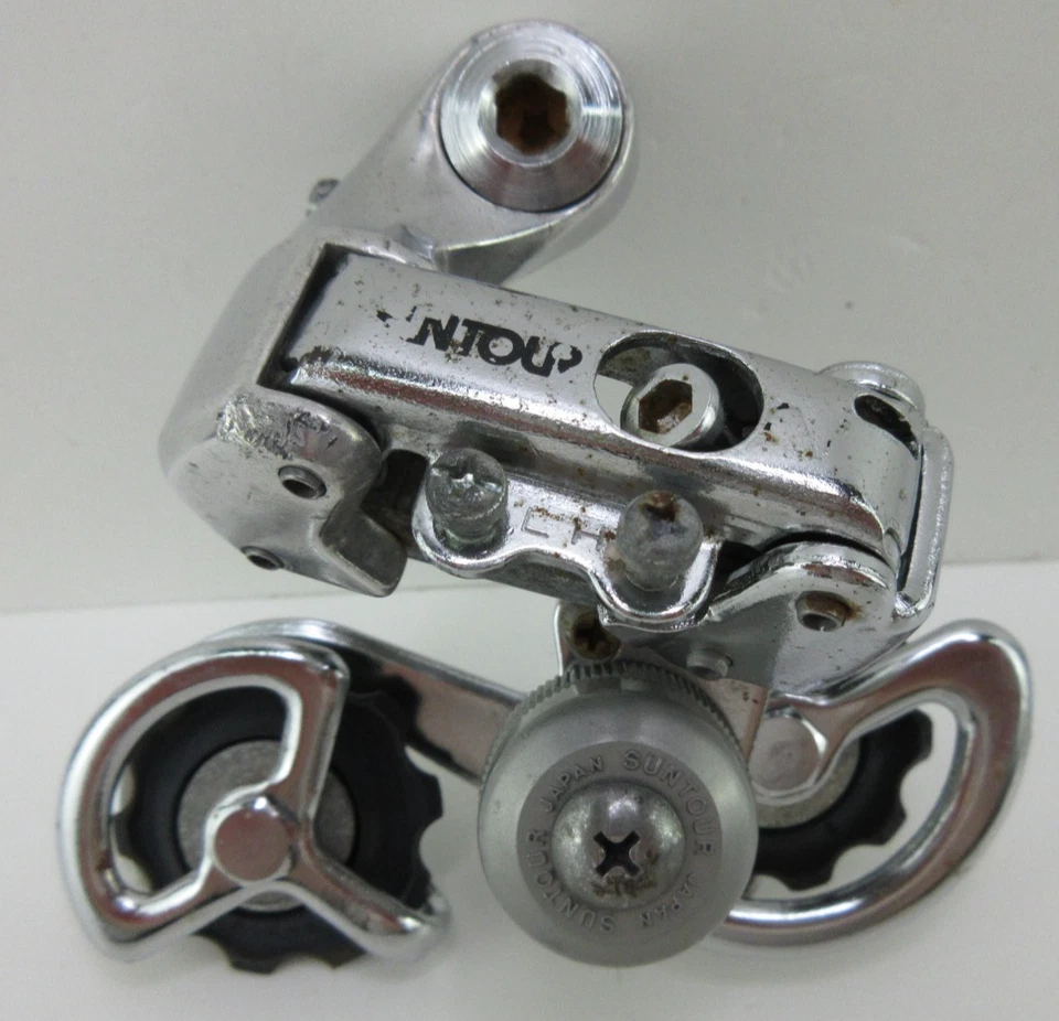 Juego de desviador delantero vintage SunTour AR jaula larga y héroe bicicleta de turismo de carretera Foto 2 de 4