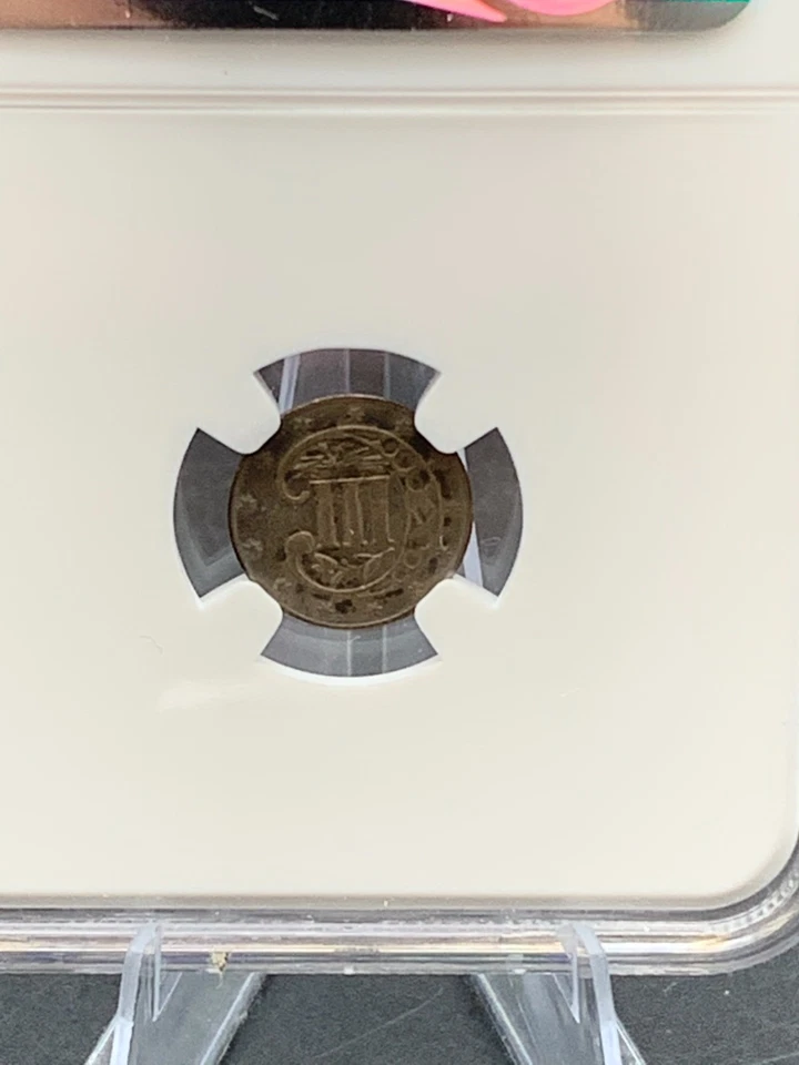 1861 Three Cent Silver Piece 3CS NGC XF DETAILS - CLEANED (C8) - Image 4 of 4