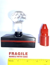 Fragile Handle With Care Self Inking Rubber Stamp Combo With Refill