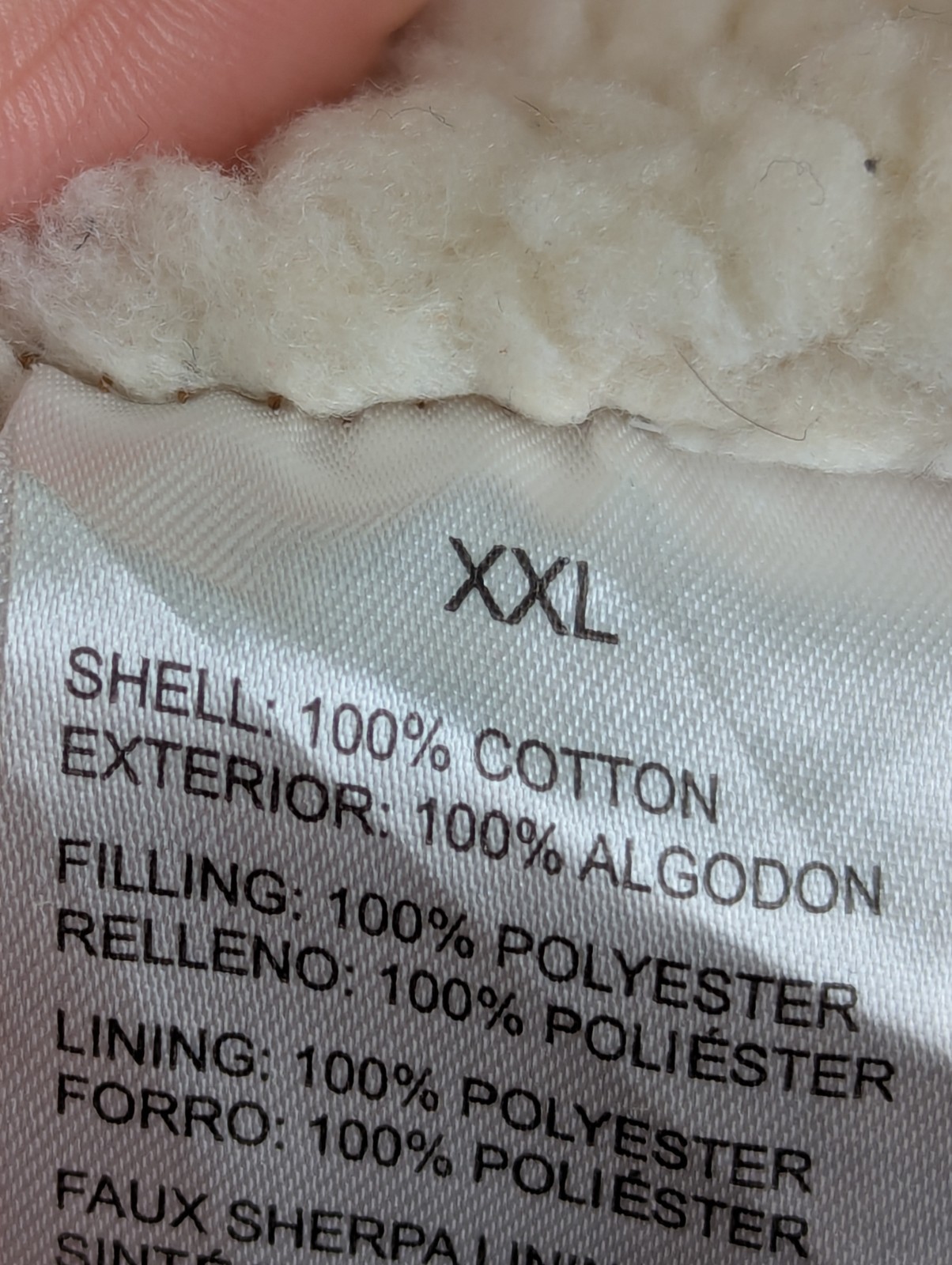 Lee Premium Vest Gilet Size 2XL Sherpa Lined Cotton Canvas Full Zip Workwear image 10